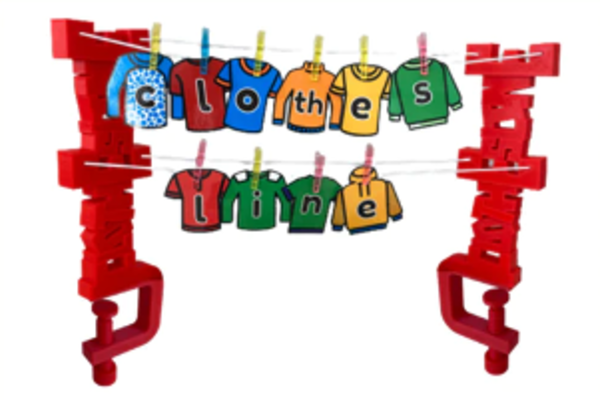 Tiende la fonética inglesa con "Clothesline" - Grammazzle